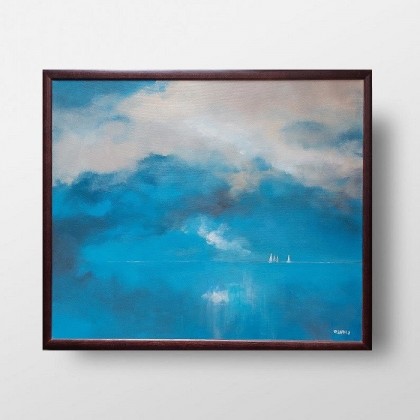 Morze - obraz akrylowy w ramie, Paulina Lebida, obrazy akryl