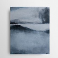 PEJZAŻ W SZAROŚCIACH- OBRAZ AKRYLOWY 50/60 CM