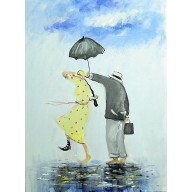 Anielski parasol i kobieta...