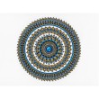 Mandala niebieski-brązowy