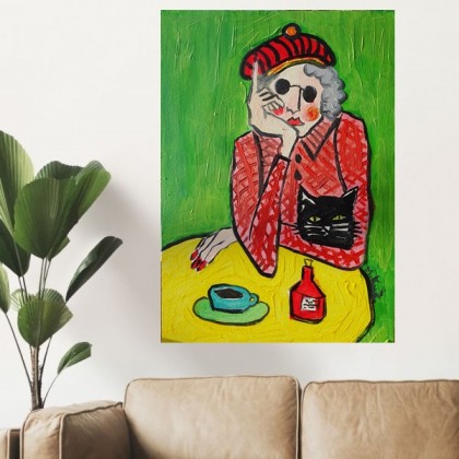 babcia, Marlena Kuć, obrazy akryl