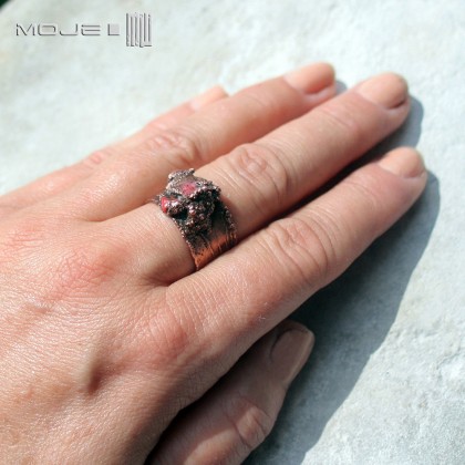 Moje MW - pierścionki - Szorpata z koralem foto #4