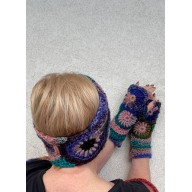 Opaska, bandana freeform crochet