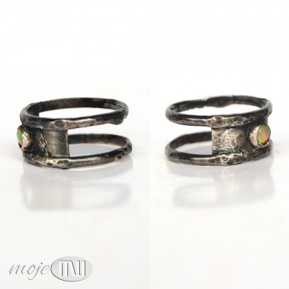 Moje MW - pierścionki - Opal rustykalnie foto #1