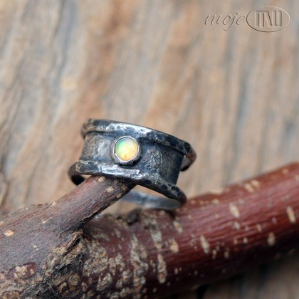 Moje MW - pierścionki - Opal rustykalnie foto #2