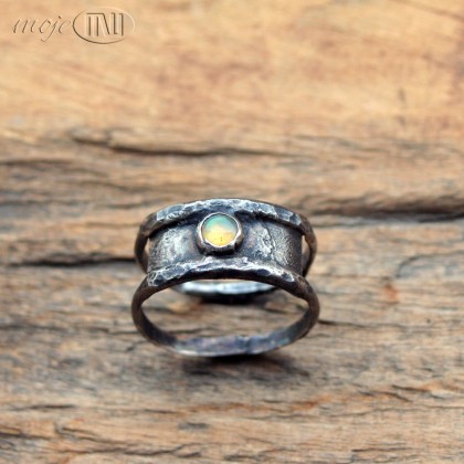 Moje MW - pierścionki - Opal rustykalnie foto #3