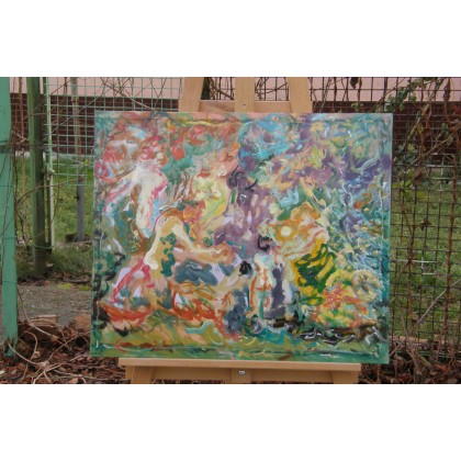 Eryk Maler - obrazy olejne - Pokój i wojna, Rubens, 60x50, płyta foto #3