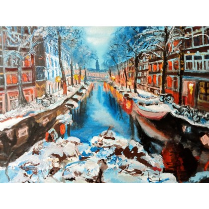 Krystyna Mościszko - obrazy akryl - Amsterdam foto #1