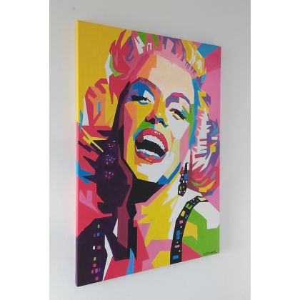 Marilyn Monroe, Sylwia Klimczak, obrazy akryl