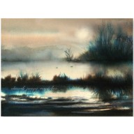 REFLEKSJA - AKWARELA W OPRAWIE
