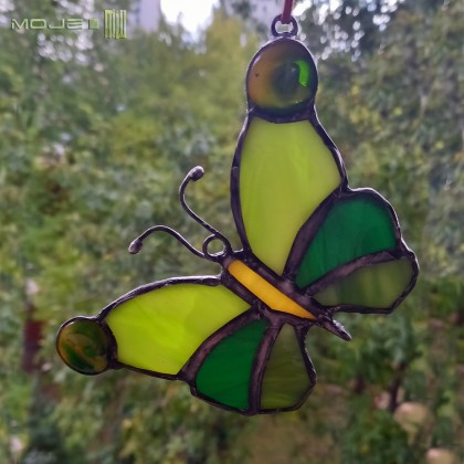 Moje MW - dekory wiszące - Motyl w zieleniach foto #1
