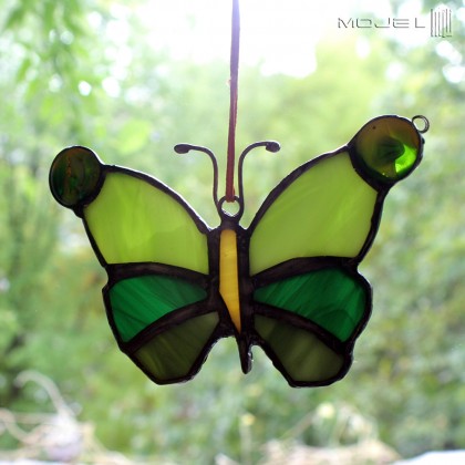 Moje MW - dekory wiszące - Motyl w zieleniach foto #2