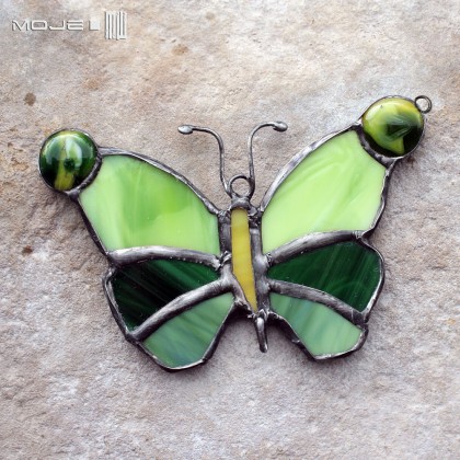Moje MW - dekory wiszące - Motyl w zieleniach foto #4