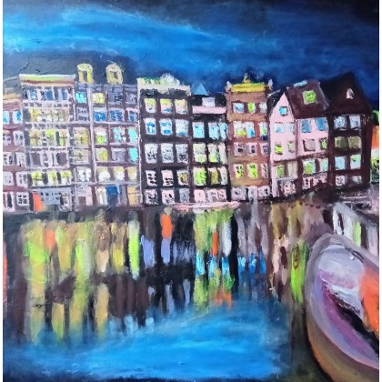 Krystyna Mościszko - obrazy akryl - Amsterdam foto #2