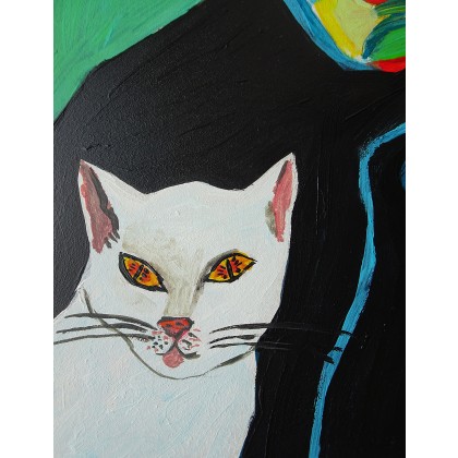 Marlena Kuć - obrazy akryl - kotka dżentelmena foto #3