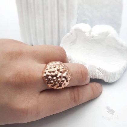 Buggy Jewels - komplety - Komplet, złote kolczyki i pierścionek koralowy foto #1
