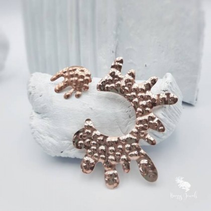 Kolczyki, mały i duży kolczyk złota rozgwiazda, Buggy Jewels, kolczyki 