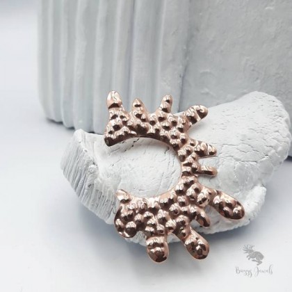 Buggy Jewels - kolczyki  - Kolczyki, mały i duży kolczyk złota rozgwiazda foto #2