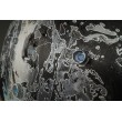 Krajobraz księżycowy czarno-turkusowy