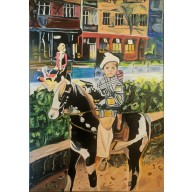 Obraz olejny pt. Strażnik