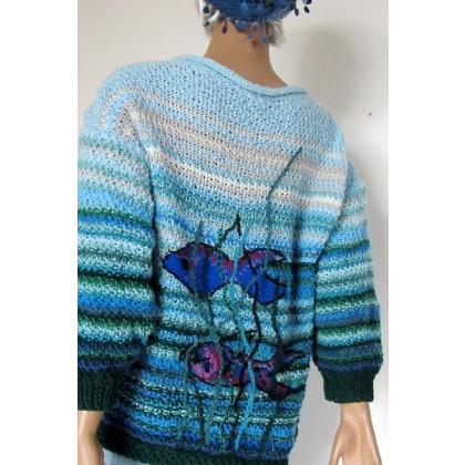 art.a - swetry - sweter oversize niebieski foto #1