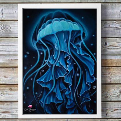 Jellyfish, Olga Panibrats, obrazy olejne