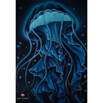 Olga Panibrats - obrazy olejne - Jellyfish foto #1