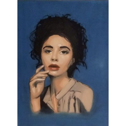 Obraz olejny BLUE LADY, Anonimat, obrazy olejne