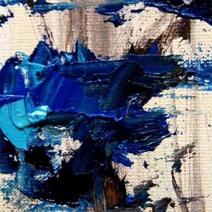 proDekorStudio Joanna Wach - obrazy olejne - ABSTRAKCJA 19 niebieski las foto #2