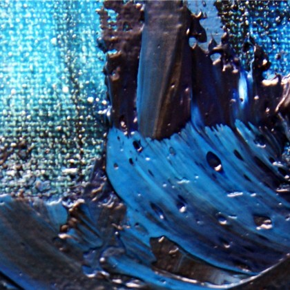 proDekorStudio Joanna Wach - obrazy olejne - ABSTRAKCJA 18 niebieskie miasto foto #2