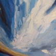 Błękit nocy  - 40/40 cm obraz akrylowy