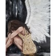 Upadły anioł obraz olejny 70x80 cm