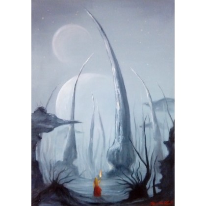 Danuta Zgoł - obrazy olejne - W Księżycową Jasną Noc foto #1