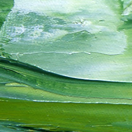 proDekorStudio Joanna Wach - obrazy olejne - Zielony pejzaż z drzewem foto #2