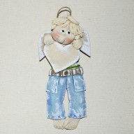 Maksiu z dedykacją - anioł z masy solnej