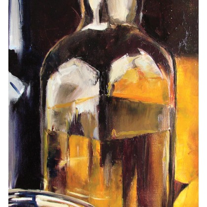 julia kurek - obrazy olejne - Butelki - obraz olejny 40 x 50 foto #1