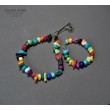 Boho style naszyjnik bajecznie kolorowy Optymistyczny prezent handmade