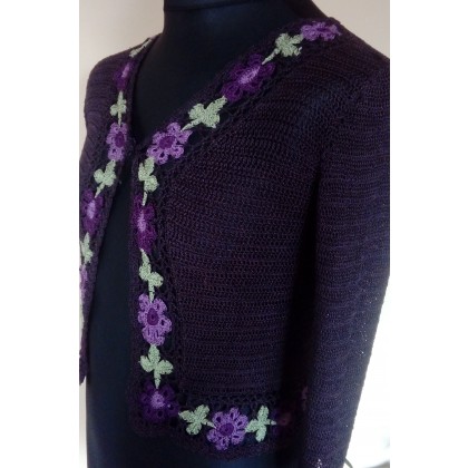 Danuta Zgoł - swetry - Sweterek z kwiatami foto #2