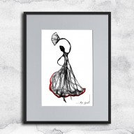 GRAFIKA Z RAMĄ - NR 140 - FLAMENCO