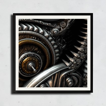 Mechaniczne porno #3, Bartłomiej Kopczyński, grafika tech. mieszana