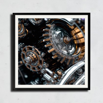 Mechaniczne porno #10, Bartłomiej Kopczyński, grafika tech. mieszana