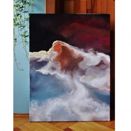 Chmury III, Natalia Piątek, obrazy olejne