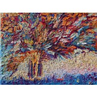 DRZEWO 110 - IMPASTO OLEJ NA PŁÓTNIE 30 X 40