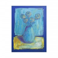 Obraz akrylowy 60x80 cm - kwiaty w wazonie