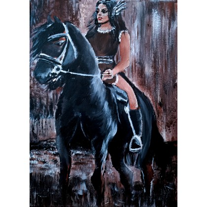 women of the wild west, Wojciech Adalberto, obrazy akryl