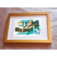 Abstrakcja 2 - akwarela 24x16 cm