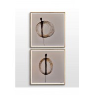 Postacie -  dwie prace formatu 25/25 cm