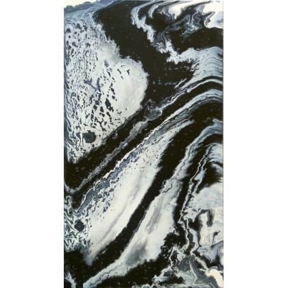 GEODE II abstrakcja 50x90 cm, Joanna Bilska, obrazy akryl