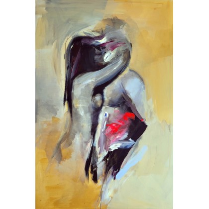 Lovers 120x80, Alina Louka, obrazy akryl