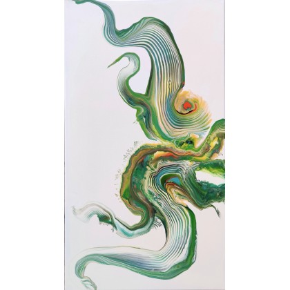 DELTA abstrakcja 50x90 cm, Joanna Bilska, obrazy akryl